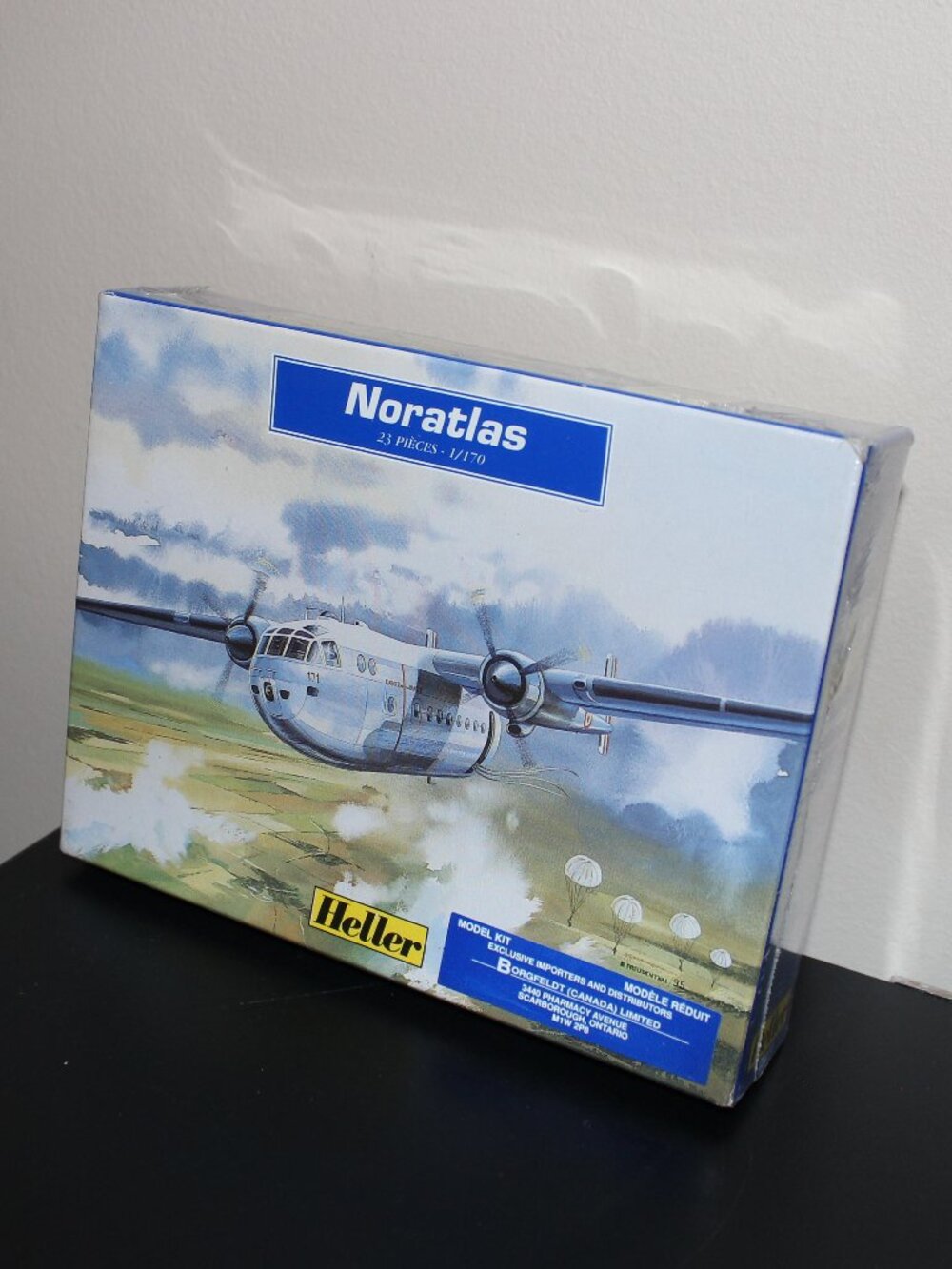 3/$77❤️vintage 2000 Heller Nord Noratlas #79735 1/170 Made in France 23 pcs